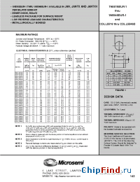 Datasheet 1N5525BUR-1 производства Microsemi